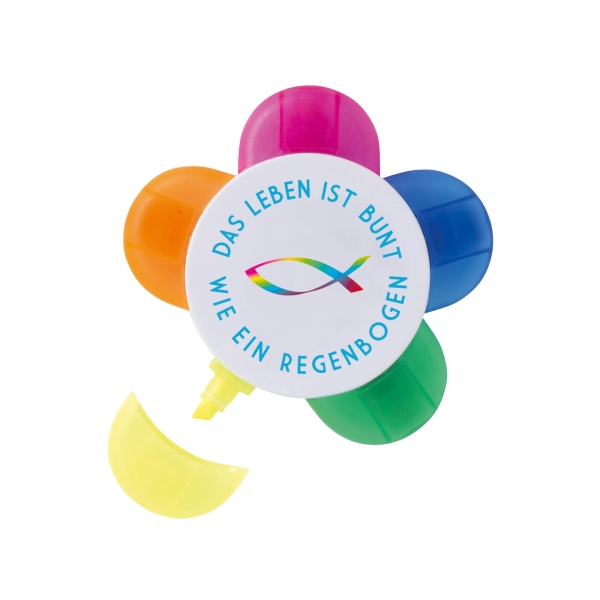 Textmarker Blume